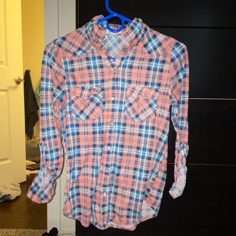 plaid long sleeve shirt